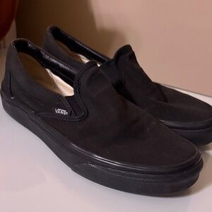 Vans Women's Black Slip-On Sneakers